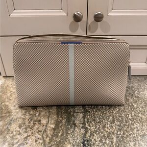 Rothy's Beige and Blue Pouch